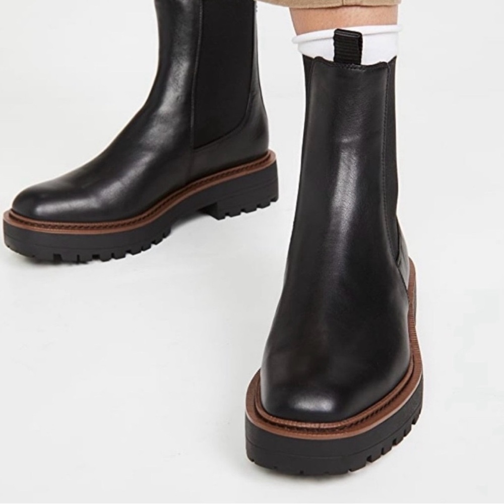 Sam Edelman Black Leather Ankle Boots